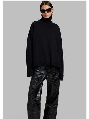 NWOT the Frankie shop rhea black turtleneck